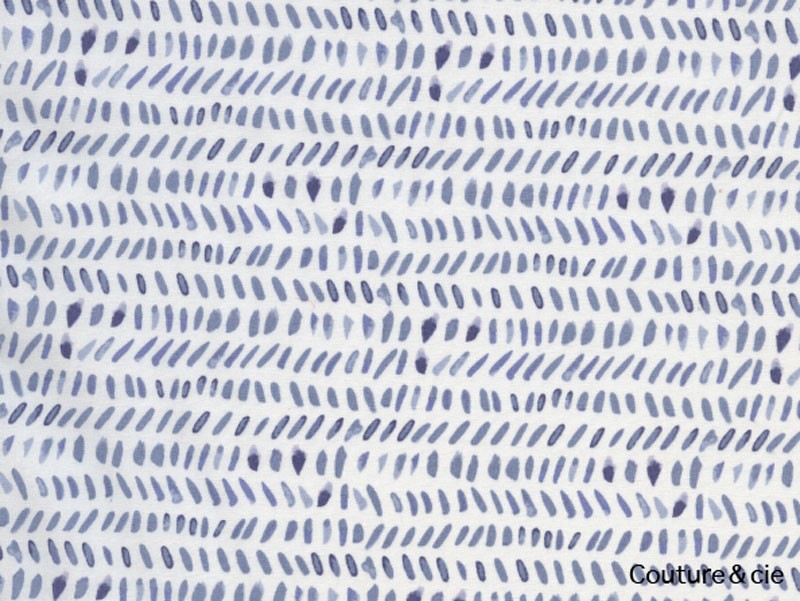 Tissu Wonderful Things grains de riz bleu dans ART GALLERY FABRICS par Couture et Cie