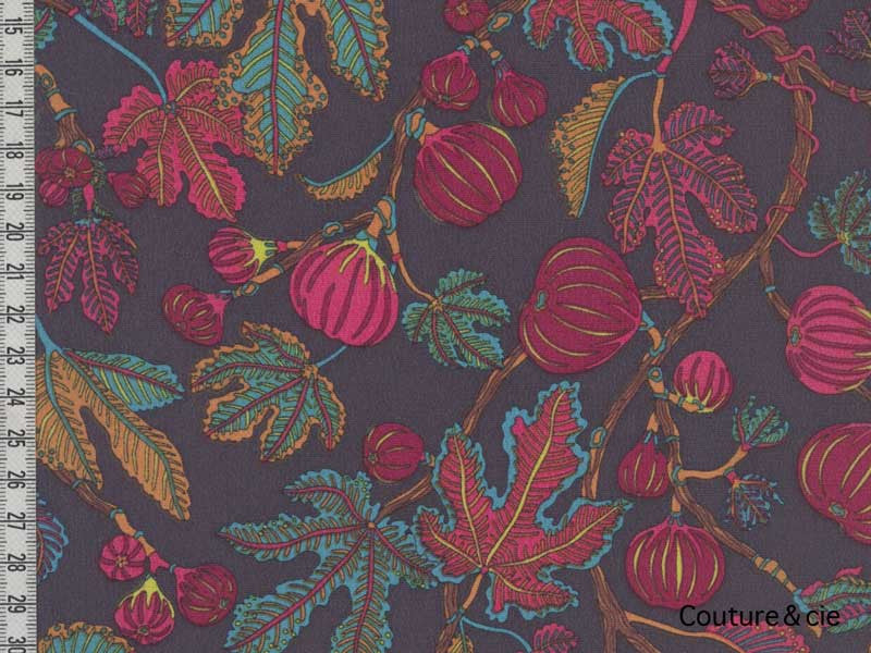 Crêpe de Soie Liberty of London Alma, x10cm dans Soie imprimée par Couture et Cie