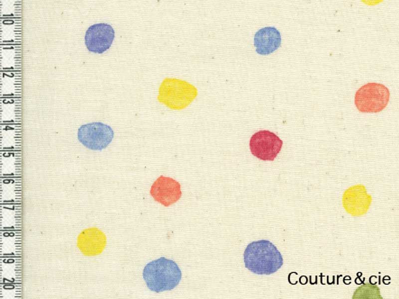 Tissu double gaze Nani Iro Colorfulpocho, x10cm dans Nani Iro par Couture et Cie