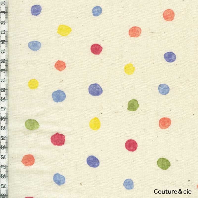 Tissu double gaze Nani Iro Colorfulpocho, x10cm dans Nani Iro par Couture et Cie