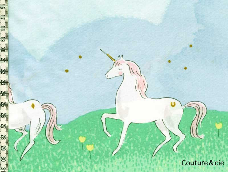 Tissu Michael Miller licorne parade, x10cm dans MICHAEL MILLER par Couture et Cie