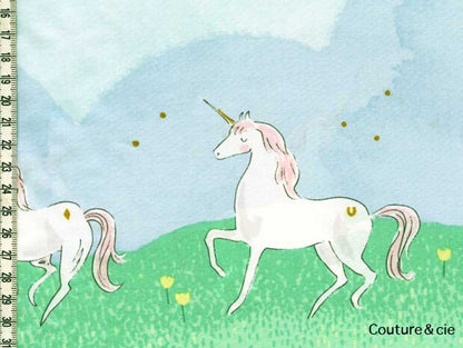 Tissu Michael Miller licorne parade, x10cm dans MICHAEL MILLER par Couture et Cie