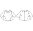 Patron couture Ikatee Electre, blouse à col volanté dans Patrons Ikatee par Couture et Cie