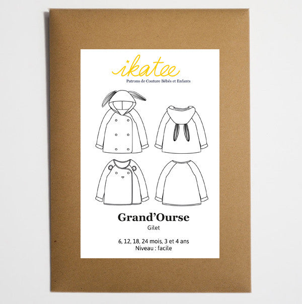 Patron couture Ikatee veste bébé Grand&