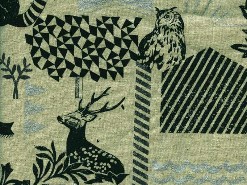 Tissu canvas Echino Habitat écru x10cm dans TISSUS JAPONAIS par Couture et Cie