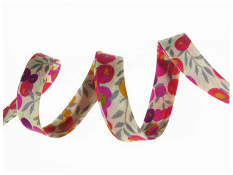 Biais Liberty Wiltshire fluo thé x10xcm dans Biais Liberty par Couture et Cie