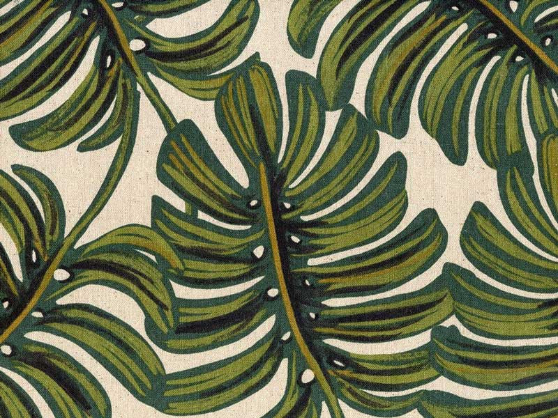 Tissu Rifle paper Menagerie Monstera x10cm dans COTTON + STEEL par Couture et Cie