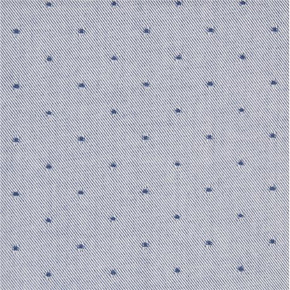 Tissu Chambray en coton bio à pois denim x10cm dans TISSUS BIOLOGIQUES par Couture et Cie