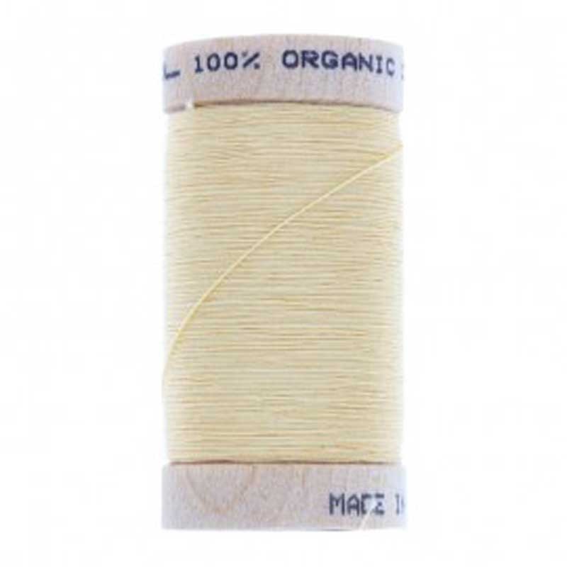 fil à coudre coton biologique jaune paille 4802 dans Fils à coudre bio par Couture et Cie
