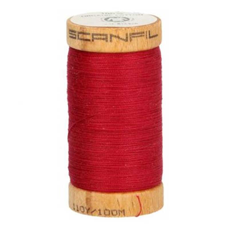 fil à coudre coton biologique rouge bordeaux 4806 dans Fils à coudre bio par Couture et Cie