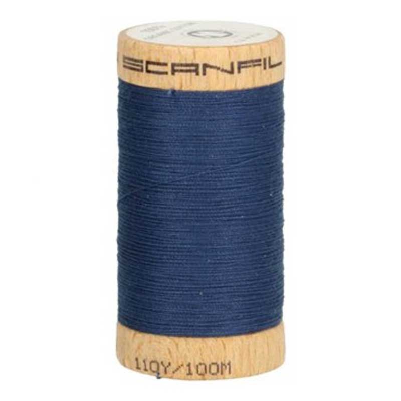 fil à coudre coton biologique bleu pétrole 4815 dans Fils à coudre bio par Couture et Cie