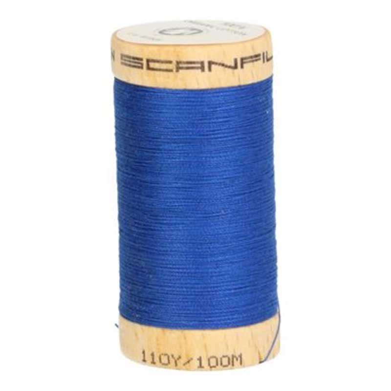 Fil à coudre coton biologique bleu roy 4817 dans Fils à coudre bio par Couture et Cie