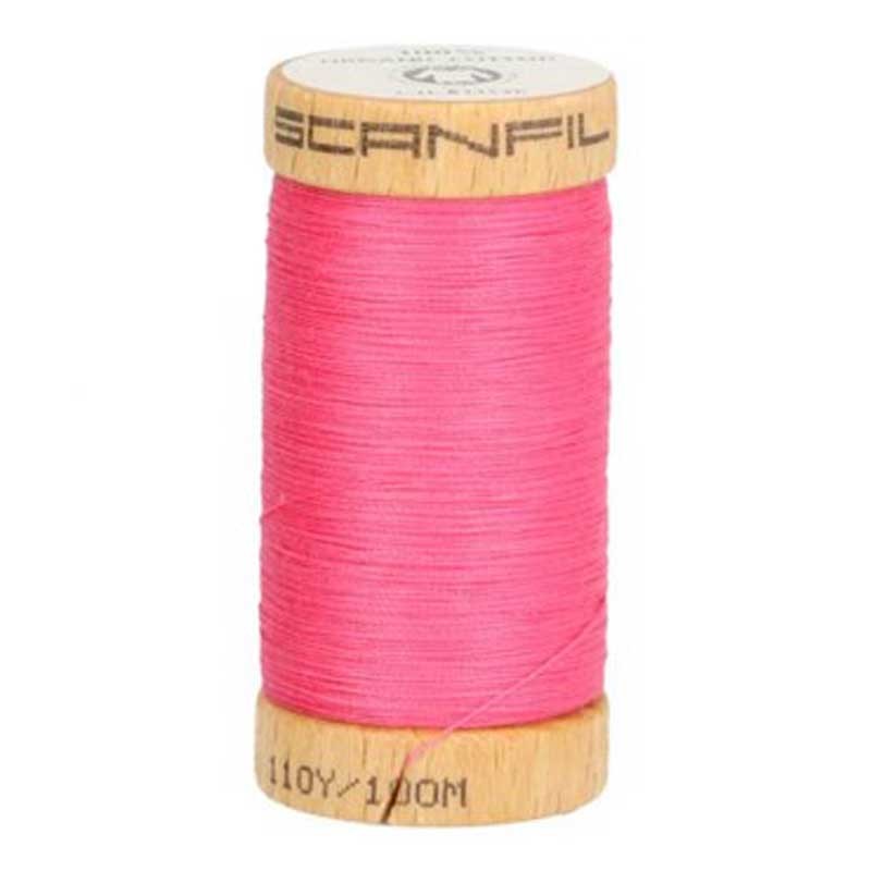 fil à coudre coton biologique rose fushia 4810 dans Fils à coudre bio par Couture et Cie