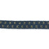 Elastique bleu jean pois lurex doré 10mm, x10cm dans Mercerie par Couture et Cie