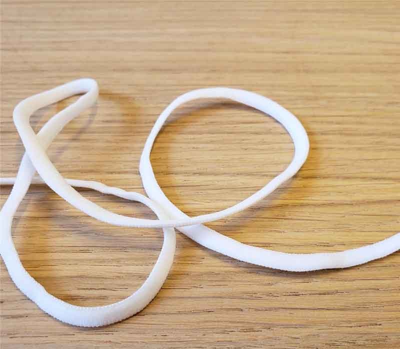 Elastique 5mm doux blanc masque, x10cm dans Mercerie par Couture et Cie
