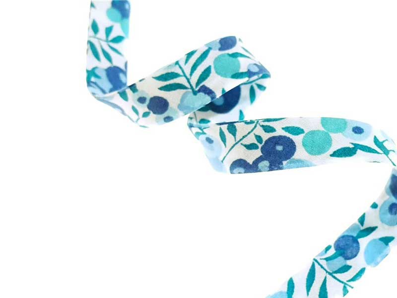 Biais Liberty Wiltshire blue crystal, morceau 90cm dans BIAIS par Couture et Cie