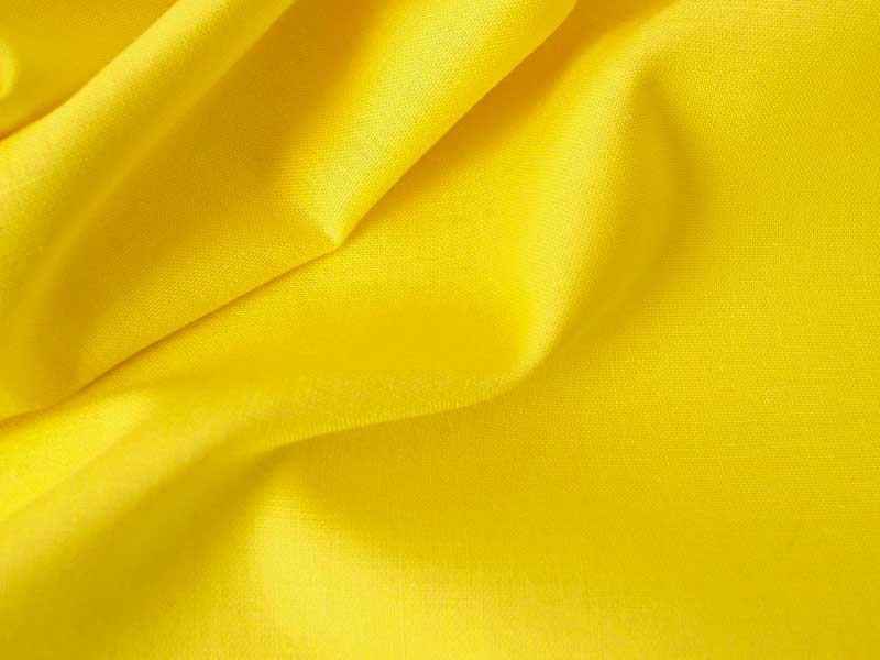 Popeline coton jaune d&