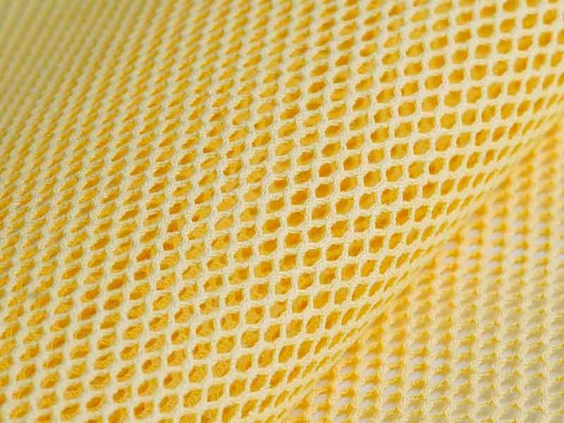 Tissu Filet coton bio jaune, x10cm dans TISSUS BIOLOGIQUES par Couture et Cie