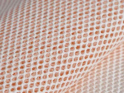 Tissu Filet coton bio rose coquillage, x10cm dans TISSUS BIOLOGIQUES par Couture et Cie