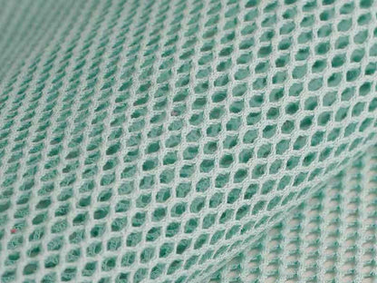 Tissu Filet coton bio bleu azur, x10cm dans TISSUS BIOLOGIQUES par Couture et Cie