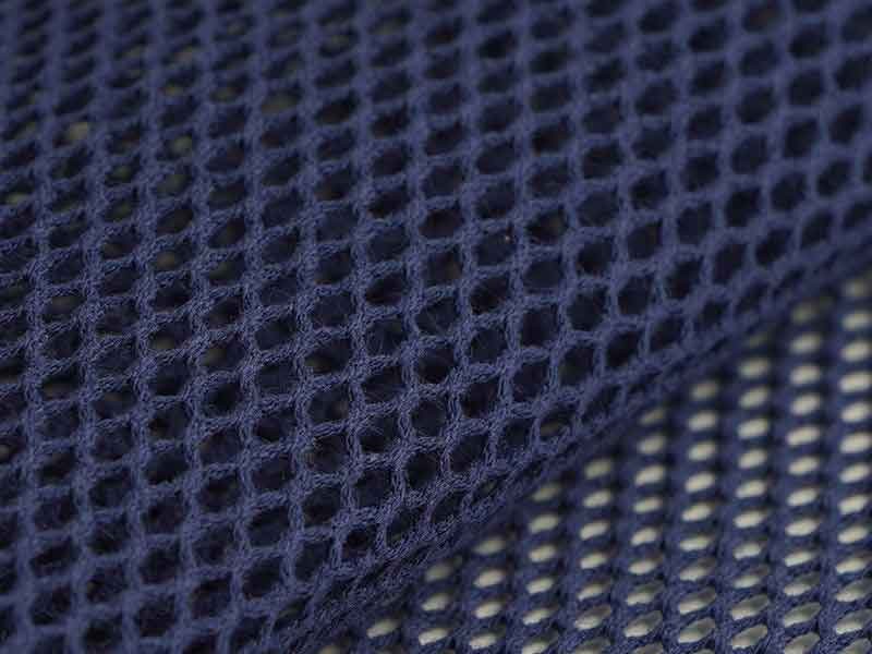 Tissu Filet Mesh coton bio bleu marine, x10cm dans TISSUS BIOLOGIQUES par Couture et Cie