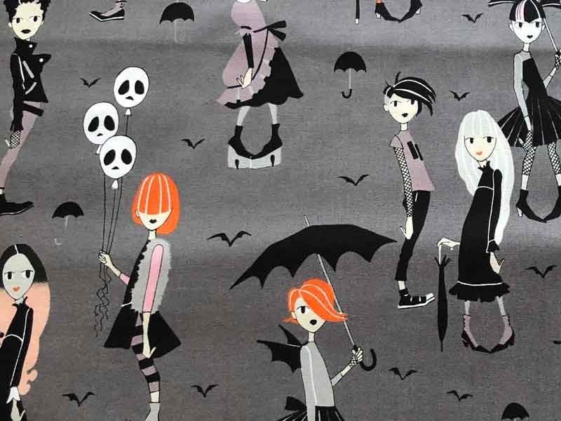 Tissu Alexander Henry Going Goth, x10cm dans Accueil par Couture et Cie