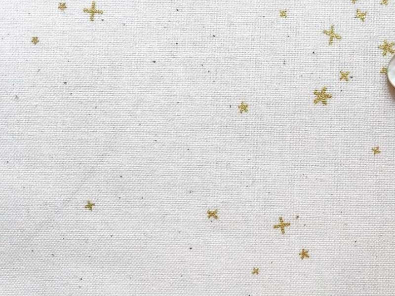 Tissu Cotton + Steel Basics Freckles métallique, x10cm dans COTTON + STEEL par Couture et Cie