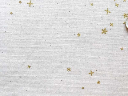 Tissu Cotton + Steel Basics Freckles métallique, x10cm dans COTTON + STEEL par Couture et Cie