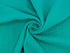 Tissu Double gaze gaufrée vert émeraude, x10cm dans Double gaze par Couture et Cie