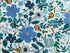 Tissu Rifle Paper Garden Party Wild rose bleu metallic, x10cm dans Rifle Paper Co par Couture et Cie
