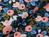 Tissu Canvas Rifle Paper Garden Party Rosa-black , coupon 60x110cm dans COTTON and STEEL par Couture et Cie