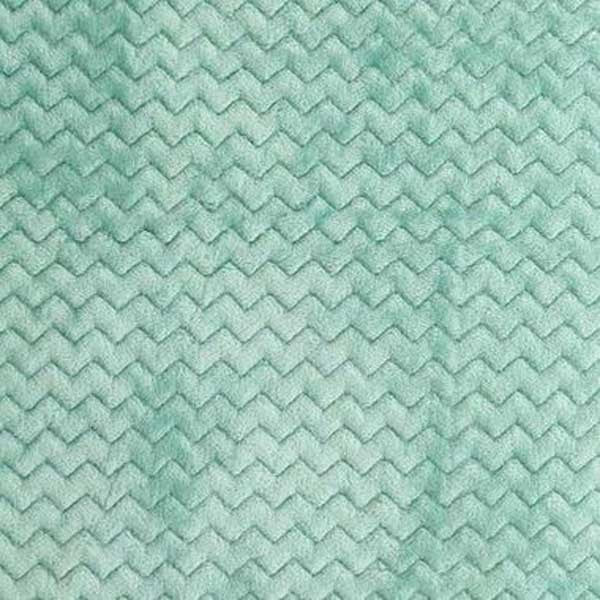 Tissu Minky Wave vert menthe, x10cm dans Teddydou / Minky par Couture et Cie