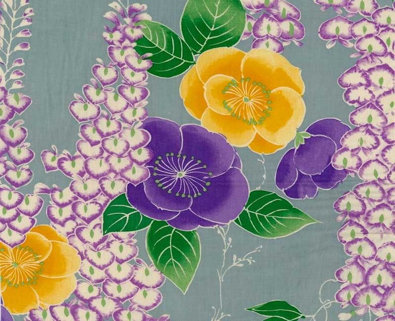 Tissu Kokka Japanese Modern glycine, x10cm dans Kokka par Couture et Cie