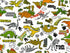 Tissu Kokka Dinosaure, x10cm dans Tissus Enfantins par Couture et Cie