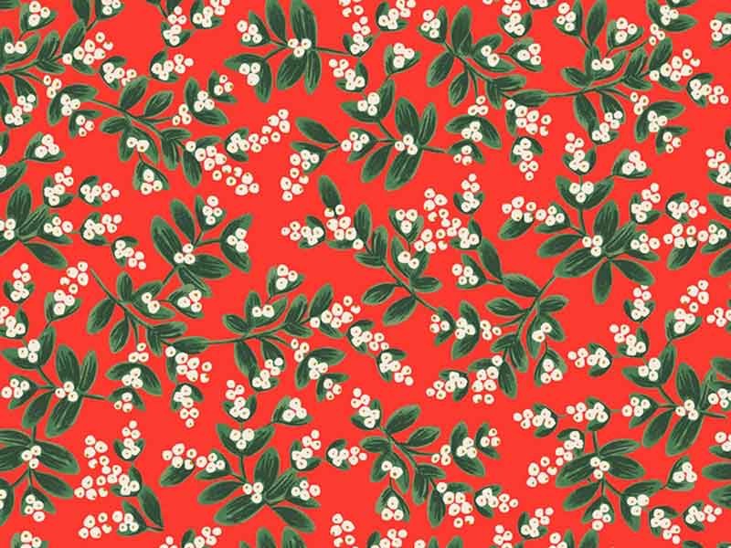 Tissu Rifle Paper Holiday Classics motif gui , x10cm dans Rifle Paper Co par Couture et Cie