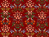 Tissu Rifle Paper Meadow Luxembourg bordeaux , x10cm dans Rifle Paper Co par Couture et Cie