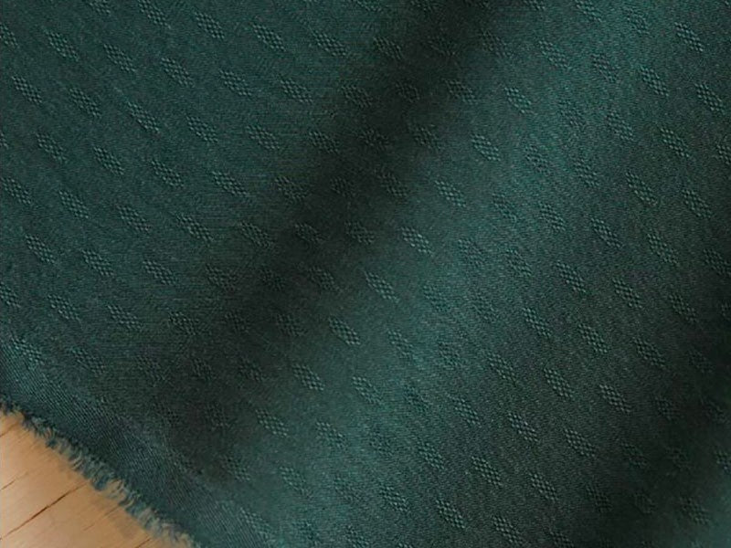 Tencel Light Diamond Jacquard Meet milk deep green, x10cm dans Meet Milk par Couture et Cie