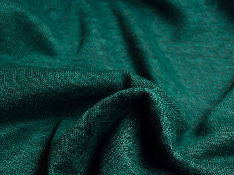 Tissu jersey lin bottle green Mind the Maker, x10cm dans Mind The Maker par Couture et Cie