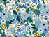 Tissu Rifle Paper Petite Garden Party blue, x10cm dans Rifle Paper Co par Couture et Cie
