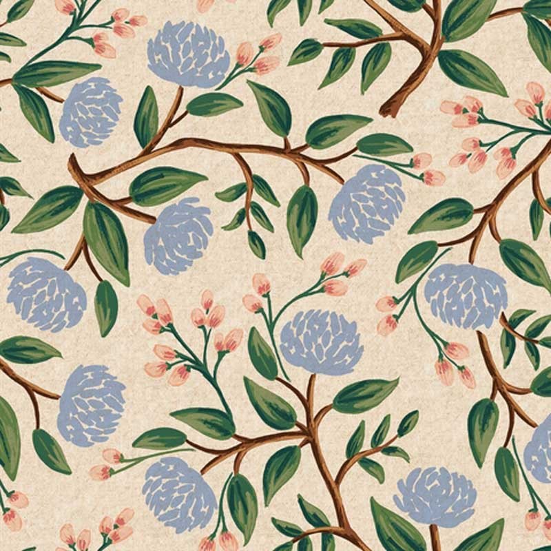 Tissu canvas Rifle Paper Wildwood Peonies, x10cm dans Accueil par Couture et Cie