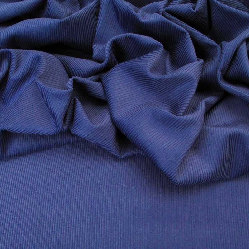 Tissu Velours milleraies bleu royal, x10cm dans Accueil par Couture et Cie