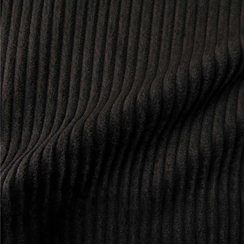 Tissu velours noir grosses côtes, x10cm dans Accueil par Couture et Cie