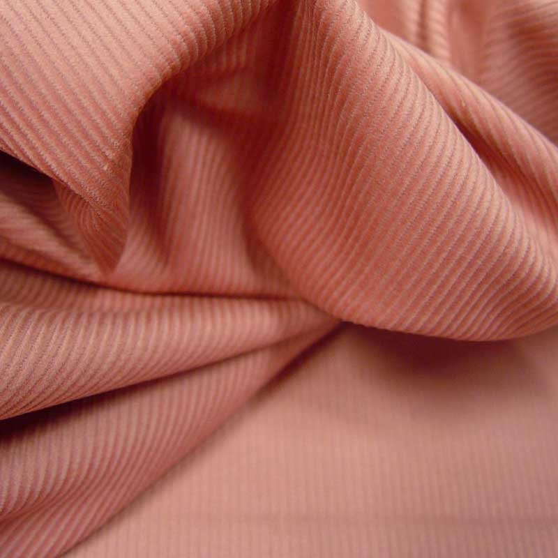 Tissu velours milleraies rose zephyr, x10cm dans Accueil par Couture et Cie