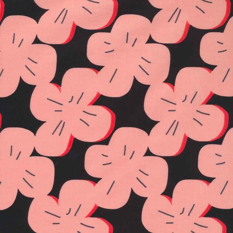 Tissu coton enduit mat Cloud 9 Pink rose, x10cm dans Accueil par Couture et Cie