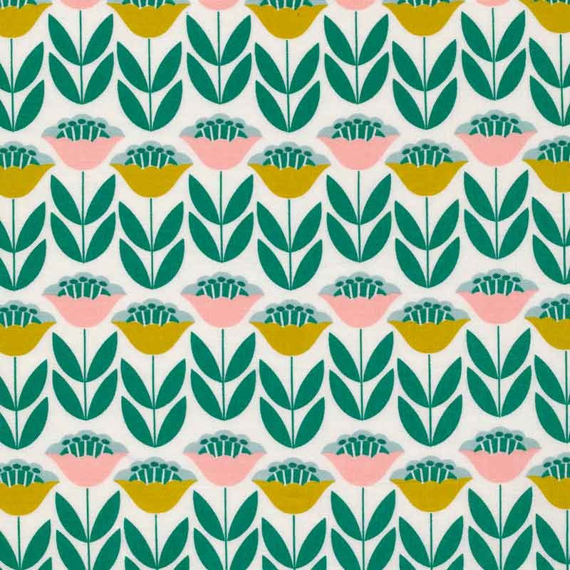 Tissu coton enduit Cloud 9 Tuliptopia, x10cm dans Accueil par Couture et Cie
