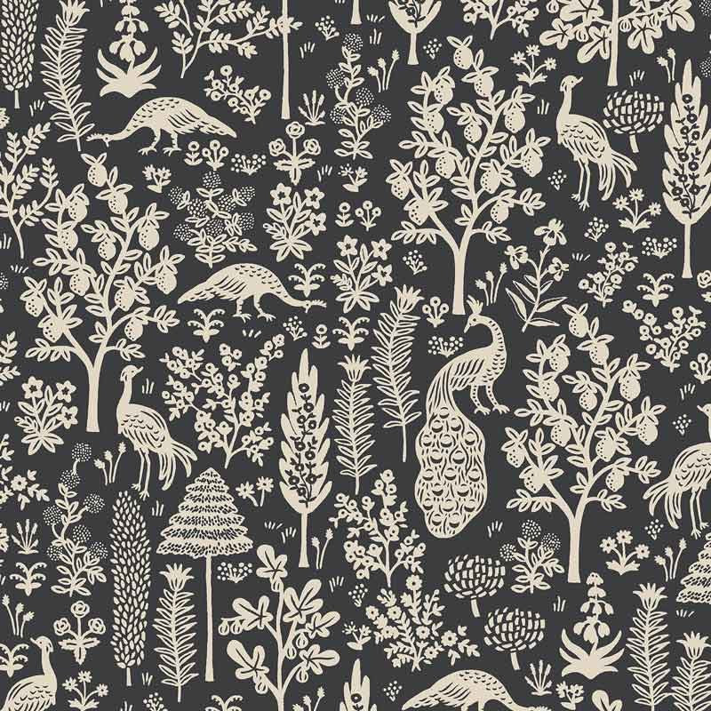 Tissu Rifle paper Camont menagerie silhouette noir, x10cm dans Accueil par Couture et Cie