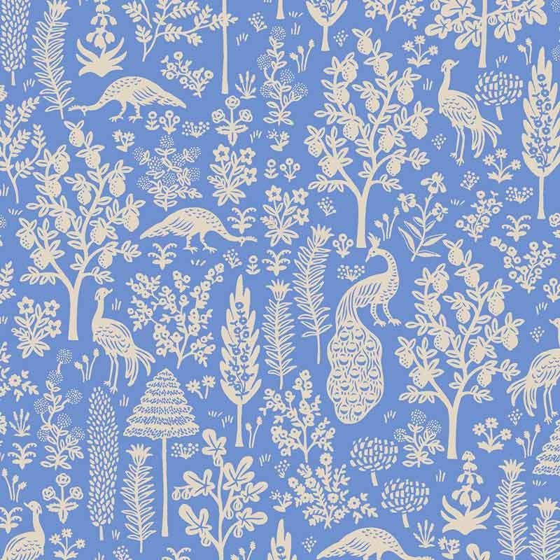 Tissu Rifle paper Camont Menagerie silhouette bleu, x10cm dans Accueil par Couture et Cie