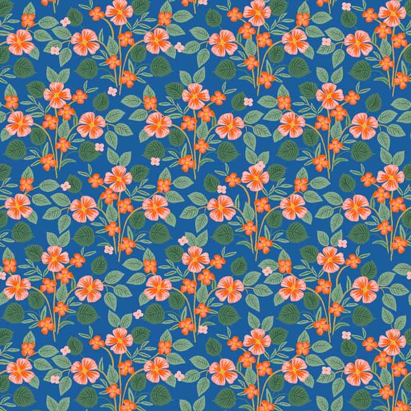 Tissu rifle Paper Bramble Briar navy, x10cm dans Accueil par Couture et Cie