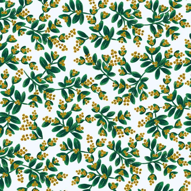 Tissu Rifle Paper Holiday Classics gui blanc, x10cm dans Accueil par Couture et Cie