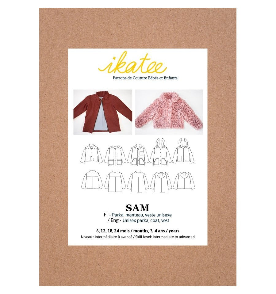 Patron couture Ikatee veste Sam dans Accueil par Couture et Cie